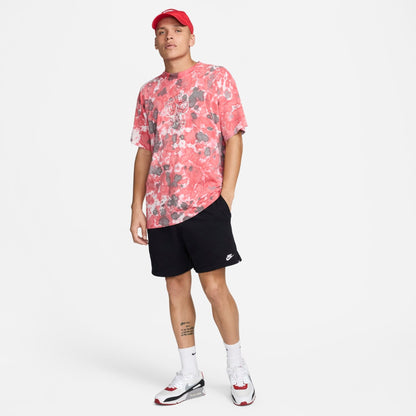 Men's Nike Club French Terry Flow Shorts - Black/Black/White