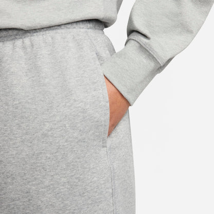 Men's Nike Club French Terry Flow Shorts - Dark Grey Heather/Light Smoke Grey/White