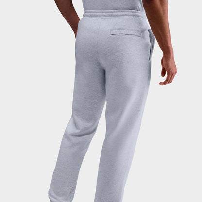 Men's Nike Club Fleece Brushed Premium Cuffed Sweatpants - Birch Heather/White/White