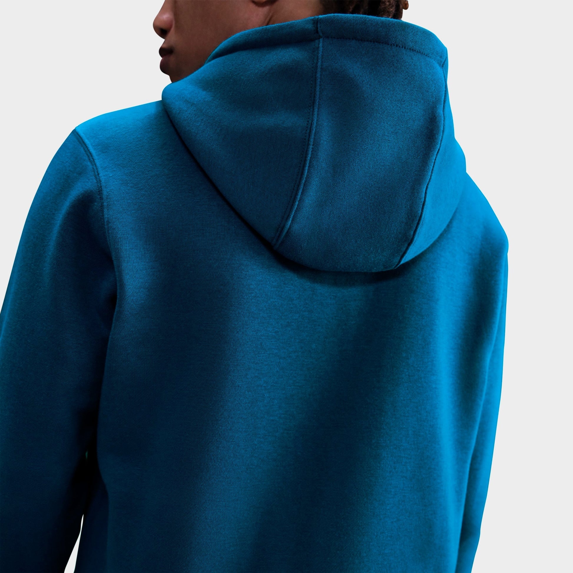 Men's Nike Club Fleece Embroidered Premium Full-Zip Hoodie - Green Abyss/Green Abyss/White