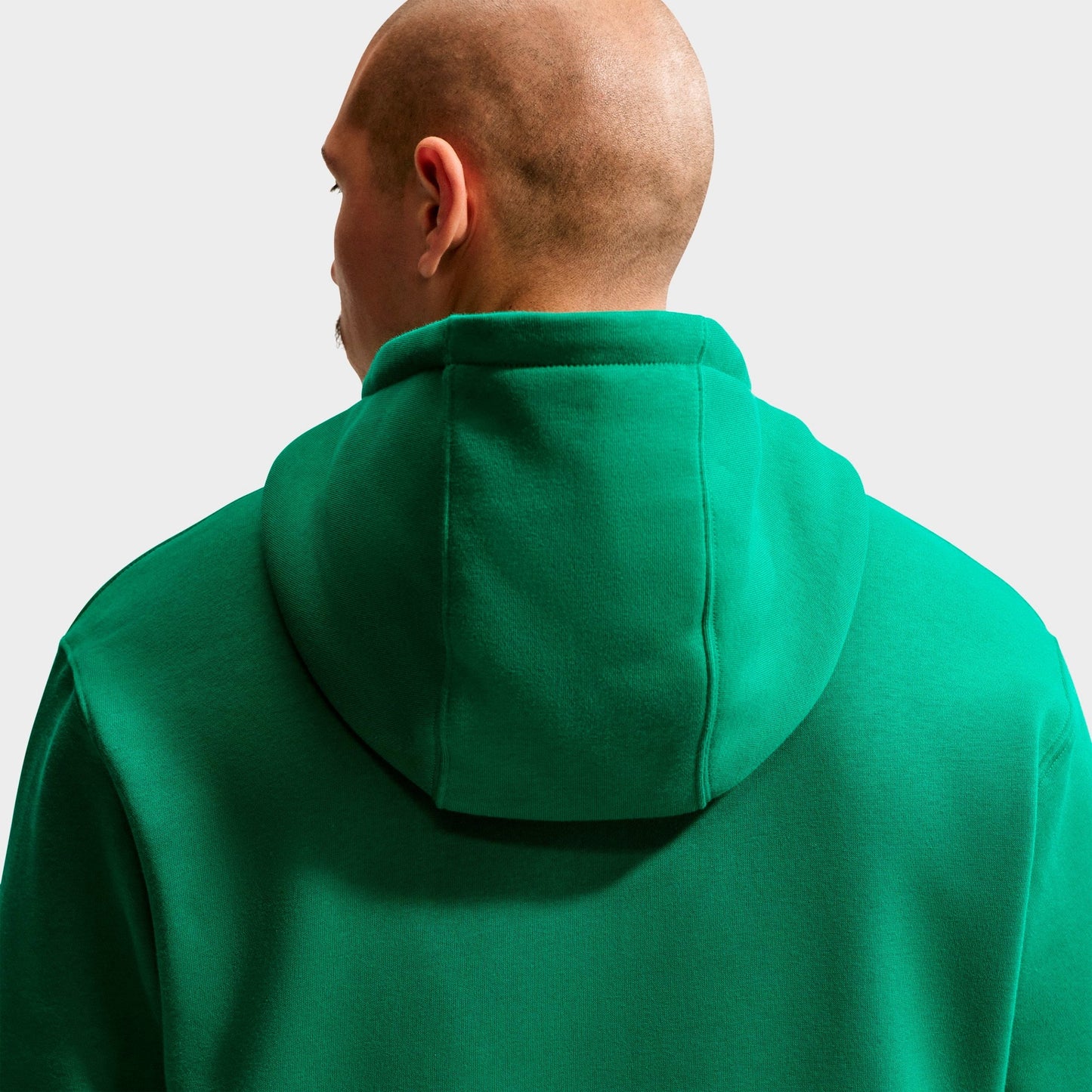 Men's Nike Club Fleece Embroidered Premium Full-Zip Hoodie - Malachite/Malachite/White