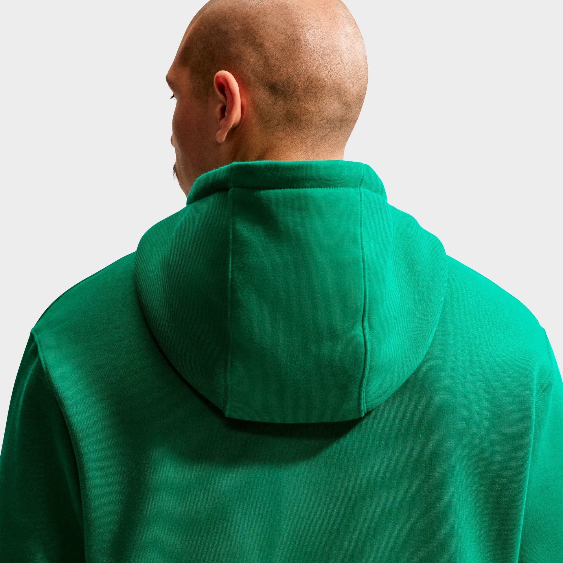 Men's Nike Club Fleece Embroidered Premium Full-Zip Hoodie - Malachite/Malachite/White