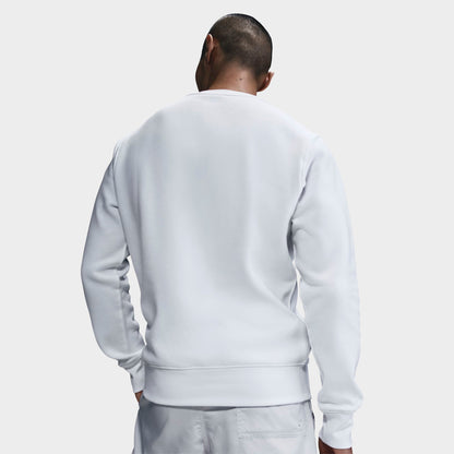Men's Nike Club Fleece Premium Crewneck Sweatshirt - White/Black