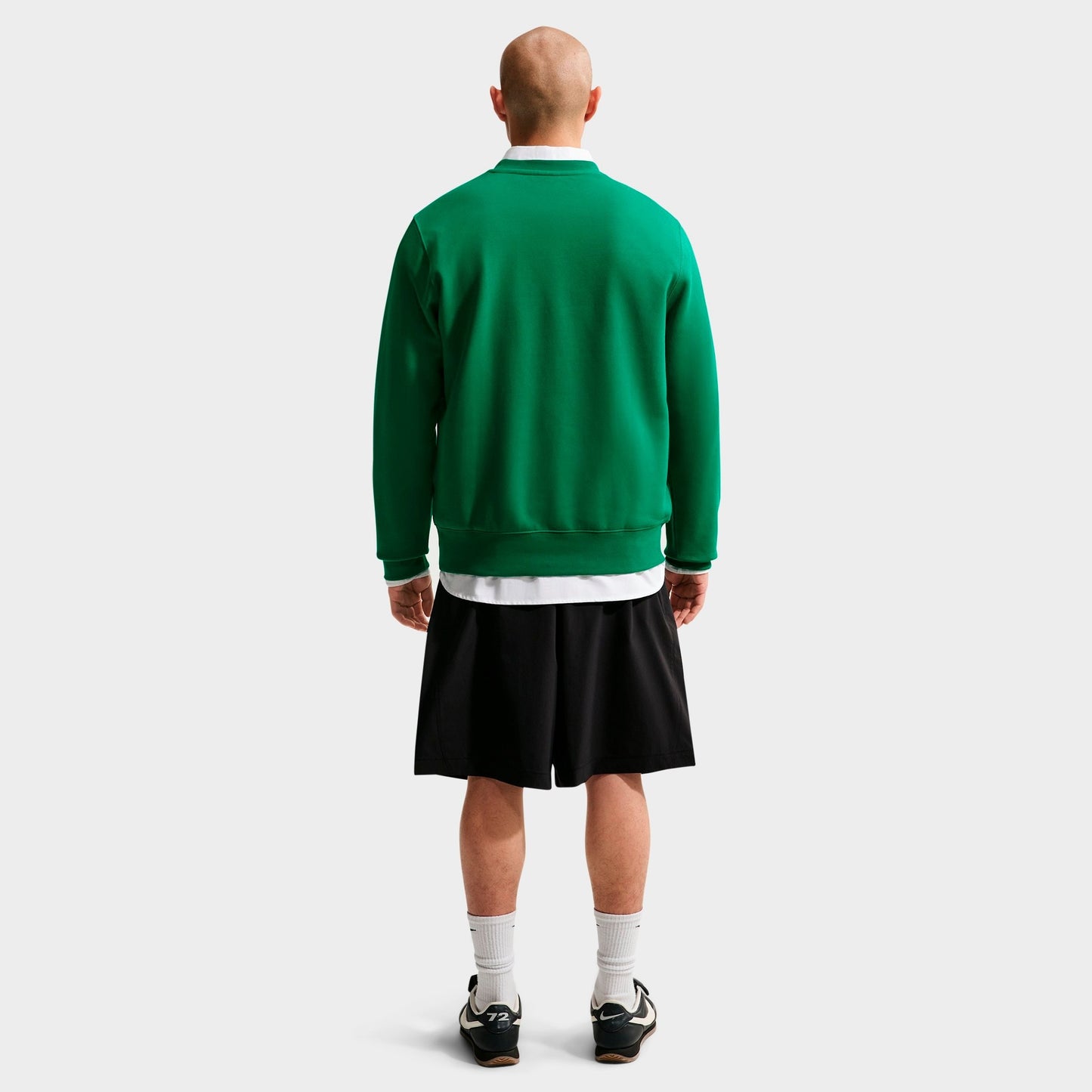 Men's Nike Club Fleece Premium Crewneck Sweatshirt - Malachite/White