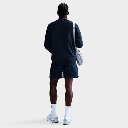 Men's Nike Club Fleece Premium Crewneck Sweatshirt - Obsidian/White