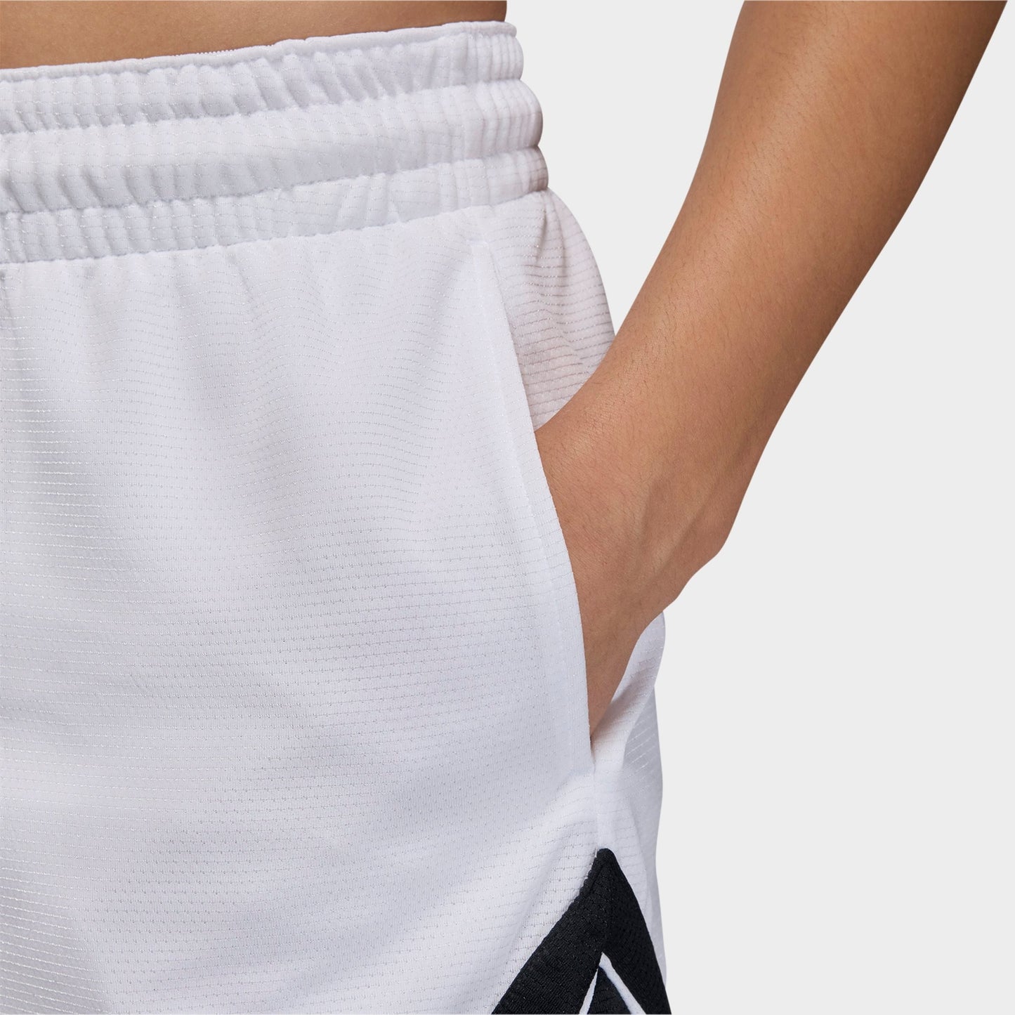 Women's Jordan Sport Leopard Print 4" Diamond Basketball Shorts - White/Black/Black/White