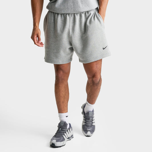 Men's Nike NOCTA Cardinal Fleece Shorts - Dark Grey Heather/Matte Silver/Black