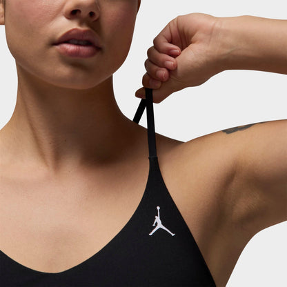 Women's Jordan Sport Indy Light Support Padded Sports Bra - Black/Stealth/Black/White
