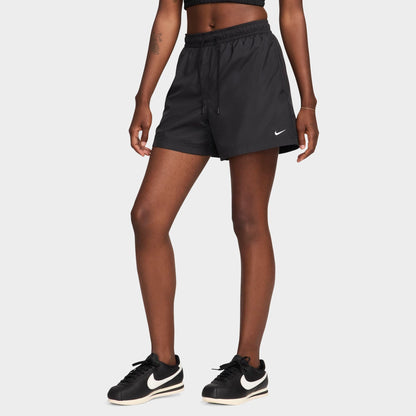 Women's Nike Sportswear Classic Mid-Rise Woven Shorts - Black/White