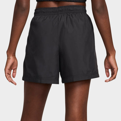 Women's Nike Sportswear Classic Mid-Rise Woven Shorts - Black/White