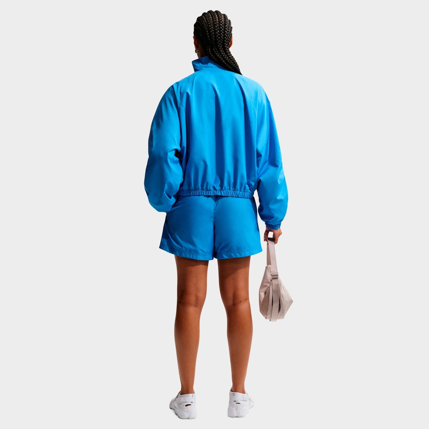 Women's Nike Sportswear Classic Mid-Rise Woven Shorts - Light Photo Blue/Sail