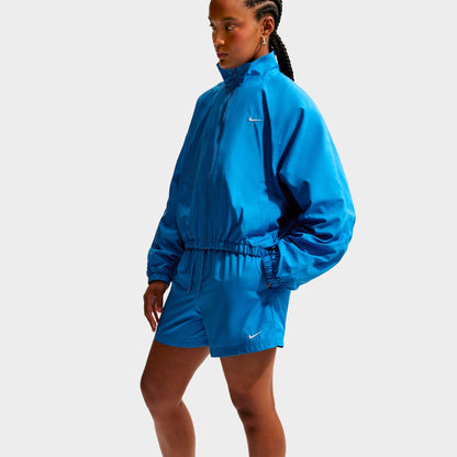 Women's Nike Sportswear Classic Mid-Rise Woven Shorts - Light Photo Blue/Sail