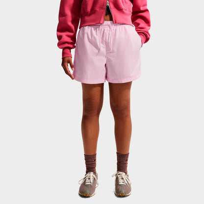 Women's Nike Sportswear Classic Mid-Rise Woven Shorts - Pink Foam/Sail