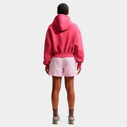 Women's Nike Sportswear Classic Mid-Rise Woven Shorts - Pink Foam/Sail