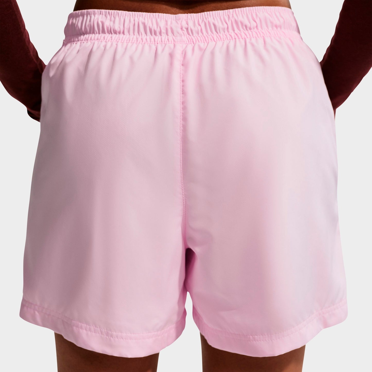 Women's Nike Sportswear Classic Mid-Rise Woven Shorts - Pink Foam/Sail