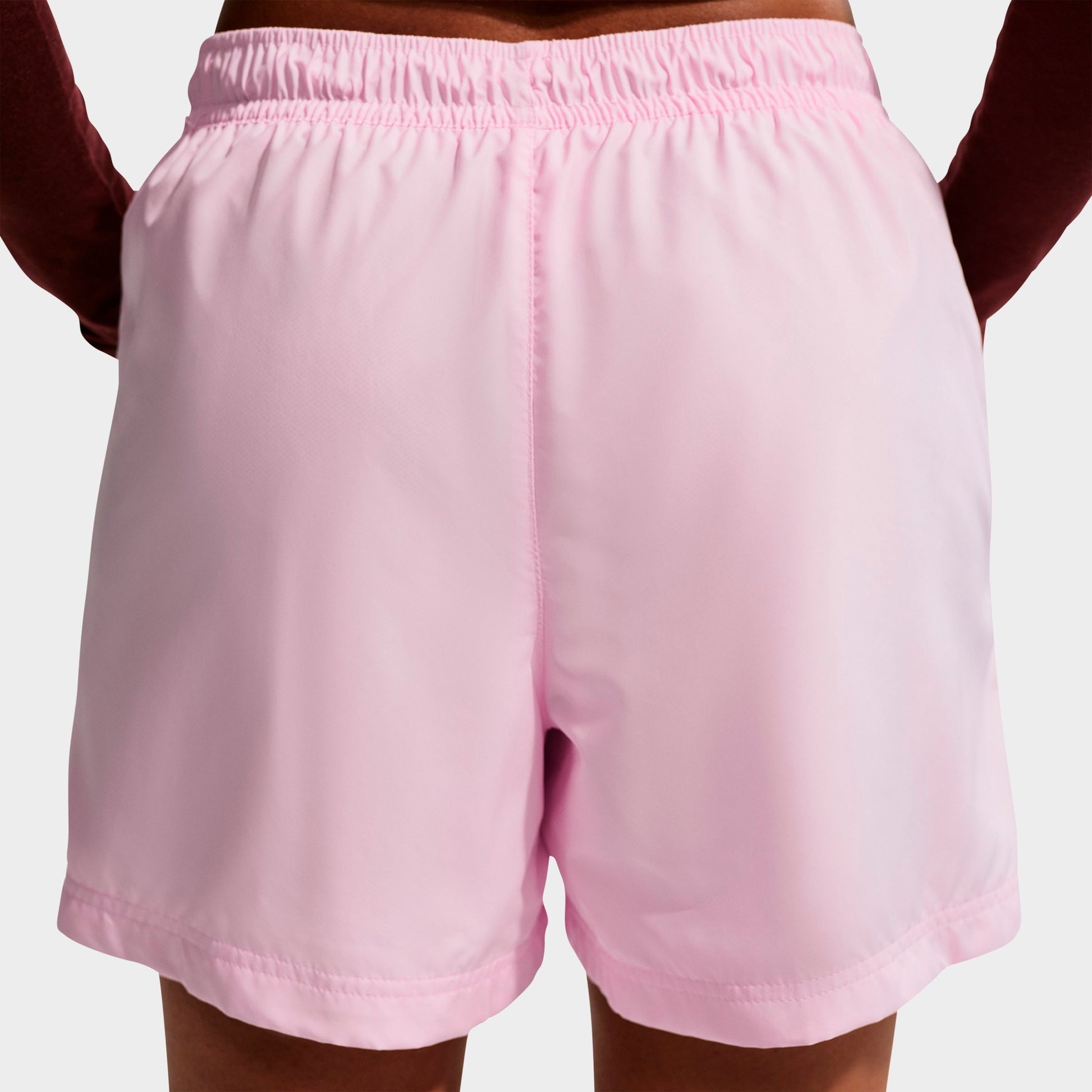 Women's Nike Sportswear Classic Mid-Rise Woven Shorts - Pink Foam/Sail
