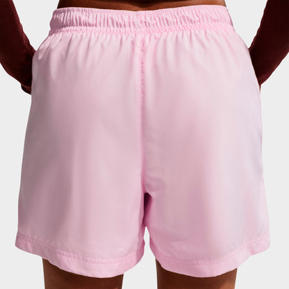 Women's Nike Sportswear Classic Mid-Rise Woven Shorts - Pink Foam/Sail