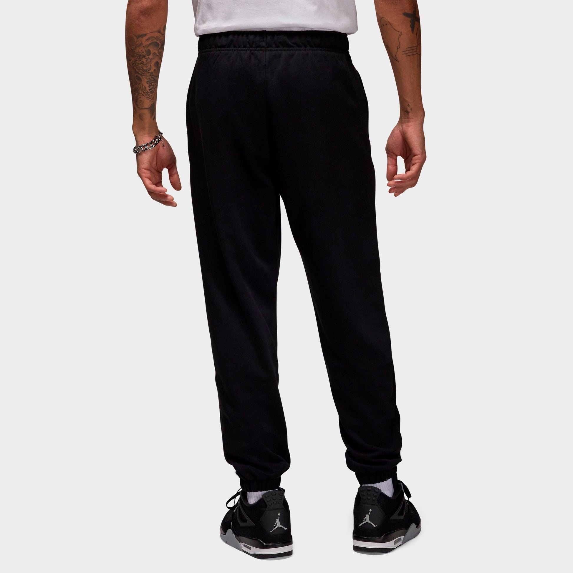 Men's Jordan Dri-FIT Sport Crossover Fleece Jogger Pants - Black/White