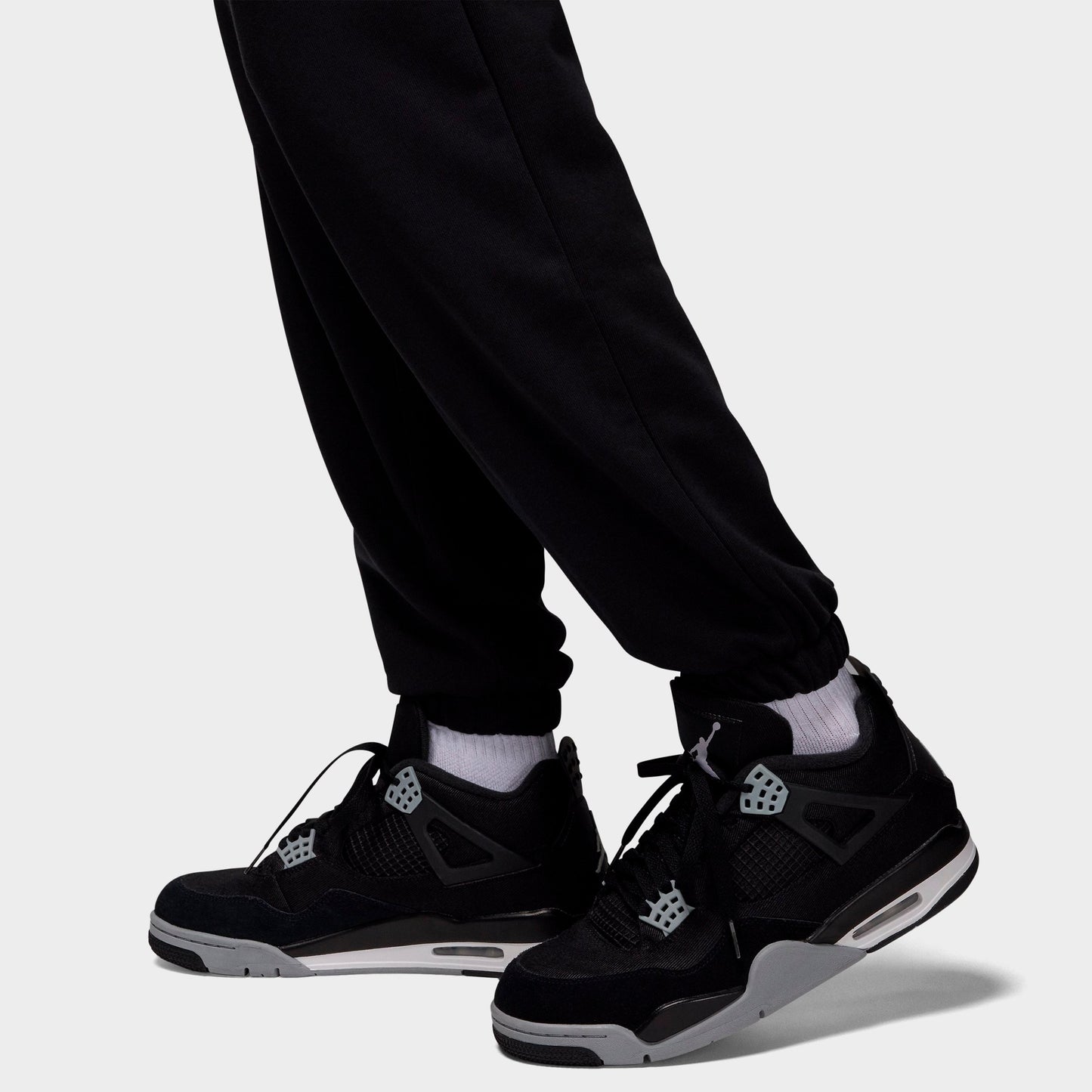 Men's Jordan Dri-FIT Sport Crossover Fleece Jogger Pants - Black/White