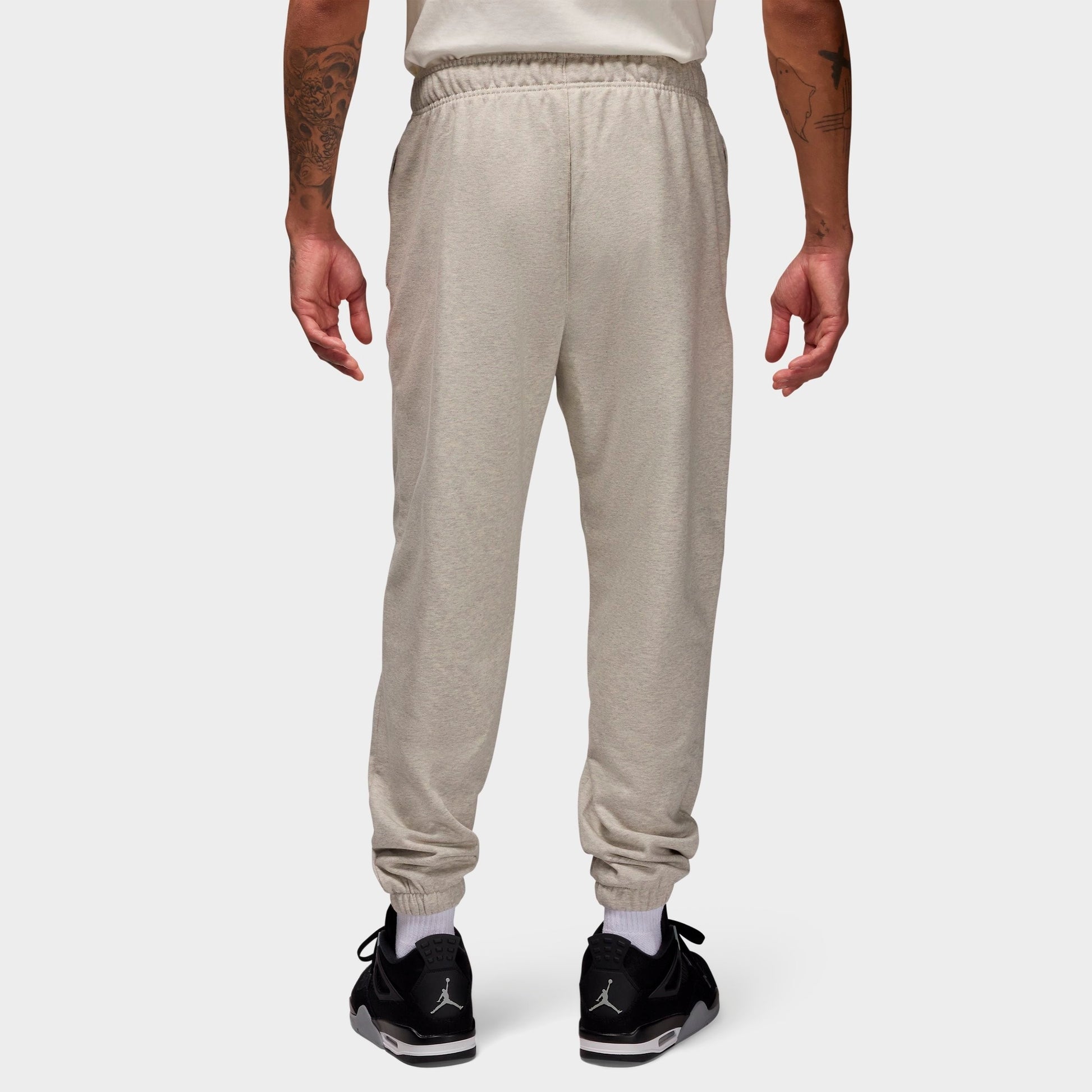 Men's Jordan Dri-FIT Sport Crossover Fleece Jogger Pants - Grey Heather/White