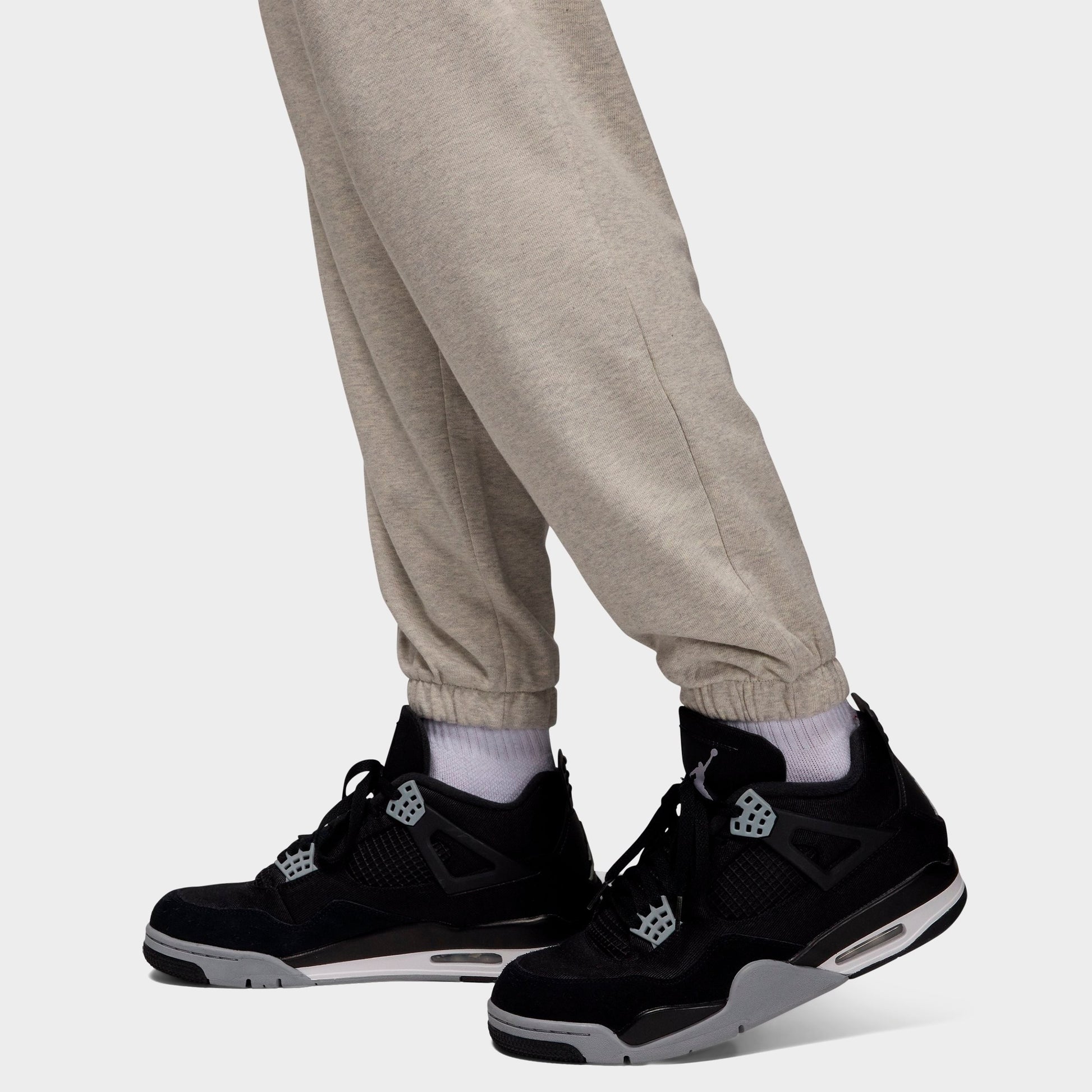 Men's Jordan Dri-FIT Sport Crossover Fleece Jogger Pants - Grey Heather/White