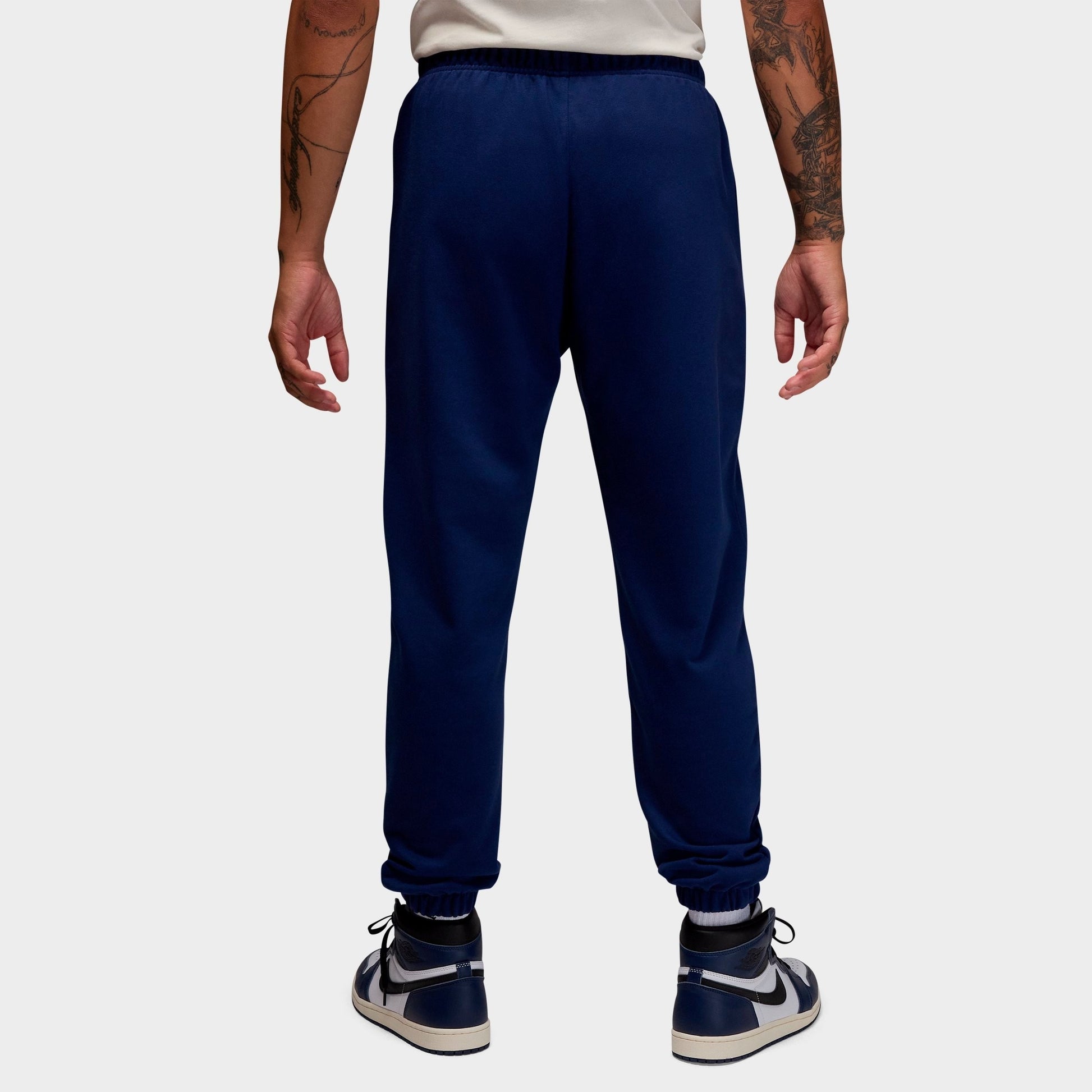 Men's Jordan Dri-FIT Sport Crossover Fleece Jogger Pants - Midnight Navy/White