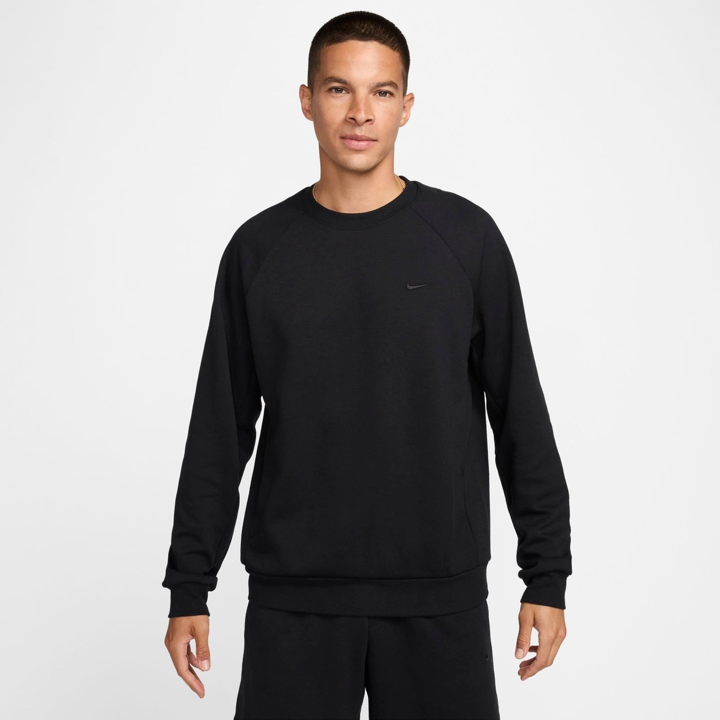 Men's Nike Primary Dri-FIT UV Versatile Crewneck Sweatshirt - Black/Black