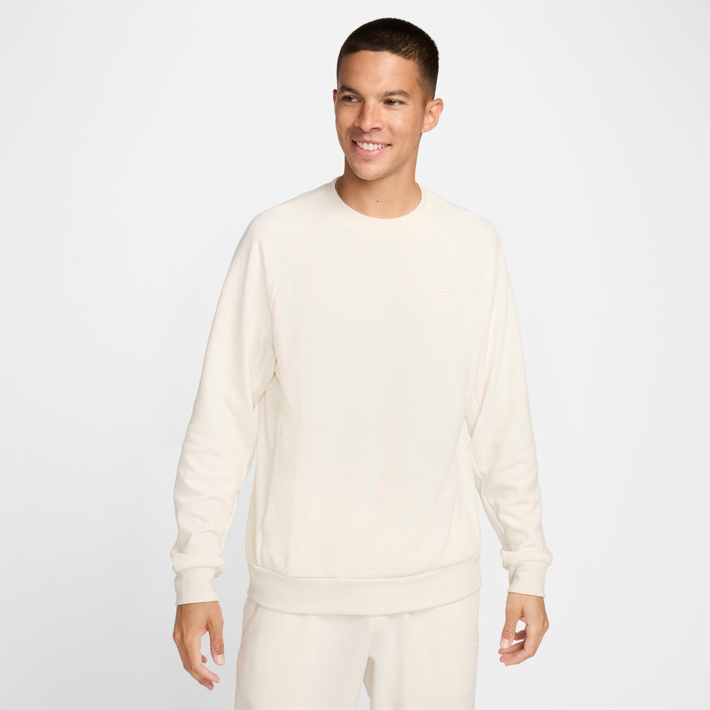 Men's Nike Primary Dri-FIT UV Versatile Crewneck Sweatshirt - Pale Ivory/Pale Ivory