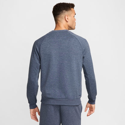 Men's Nike Primary Dri-FIT UV Versatile Crewneck Sweatshirt - Obsidian/Heather/Obsidian