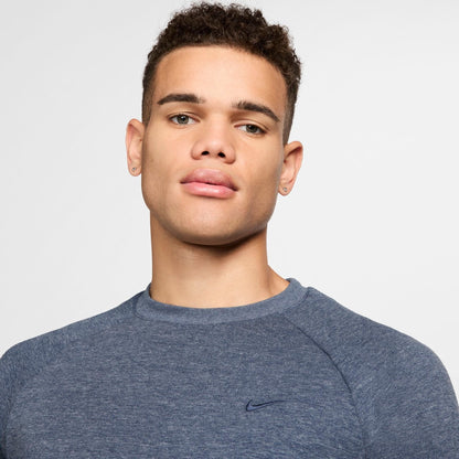 Men's Nike Primary Dri-FIT UV Versatile Crewneck Sweatshirt - Obsidian/Heather/Obsidian