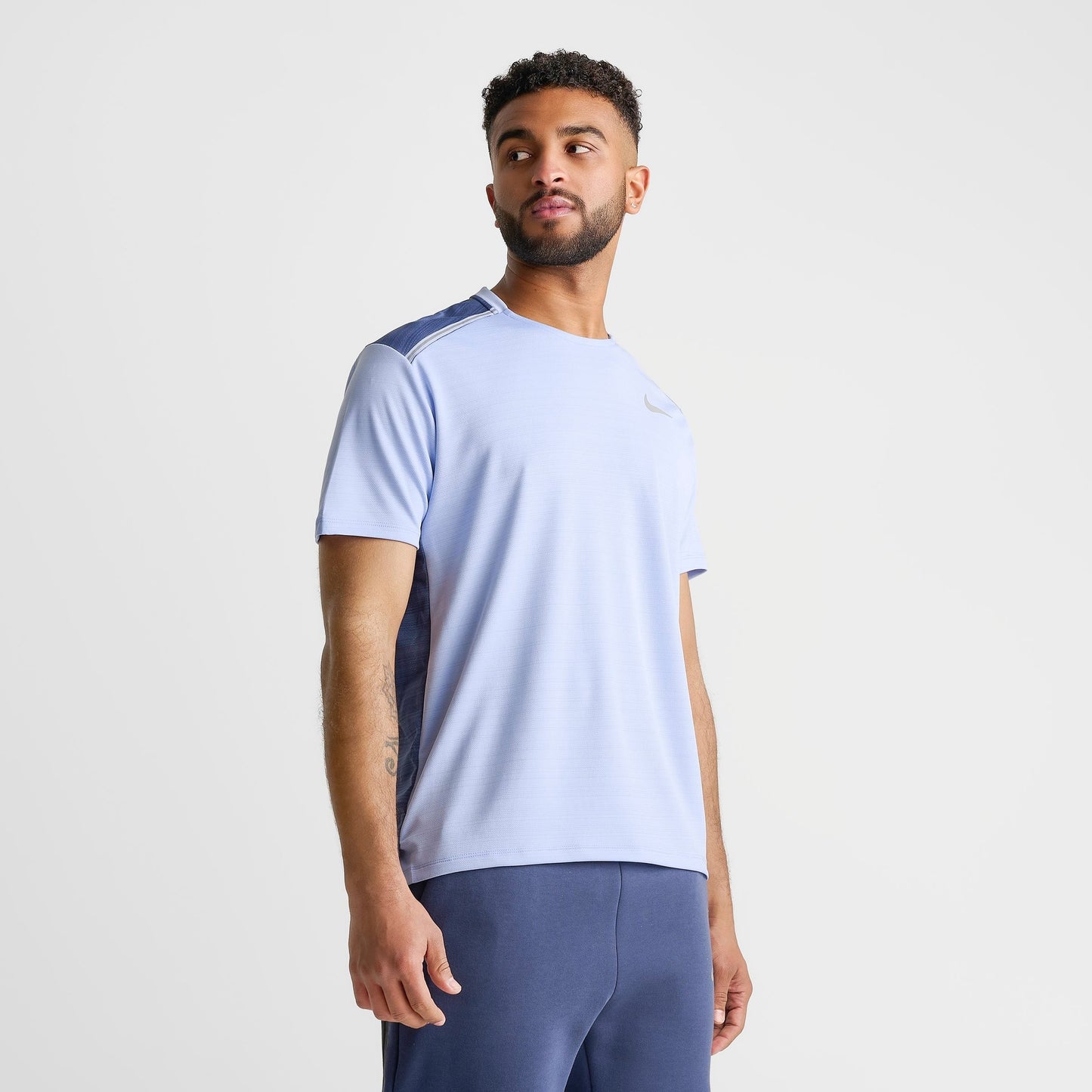Men's Nike Miler Short-Sleeve Running Top - Cobalt Bliss/Diffused Blue