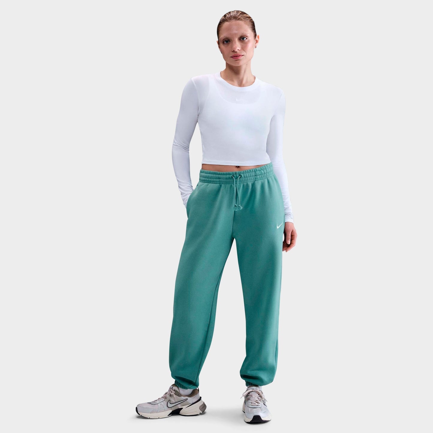 Women's Nike Sportswear Phoenix Fleece Oversized High-Waisted Jogger Pants - Cannon/Sail