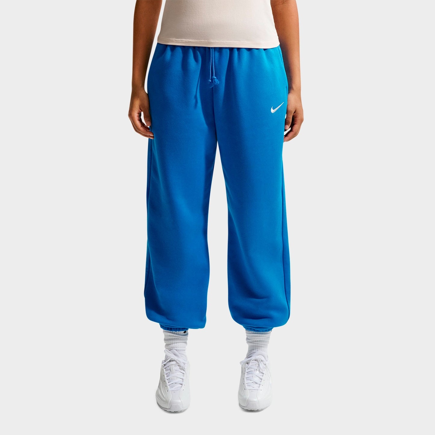 Women's Nike Sportswear Phoenix Fleece Oversized High-Waisted Jogger Pants - Light Photo Blue/Sail