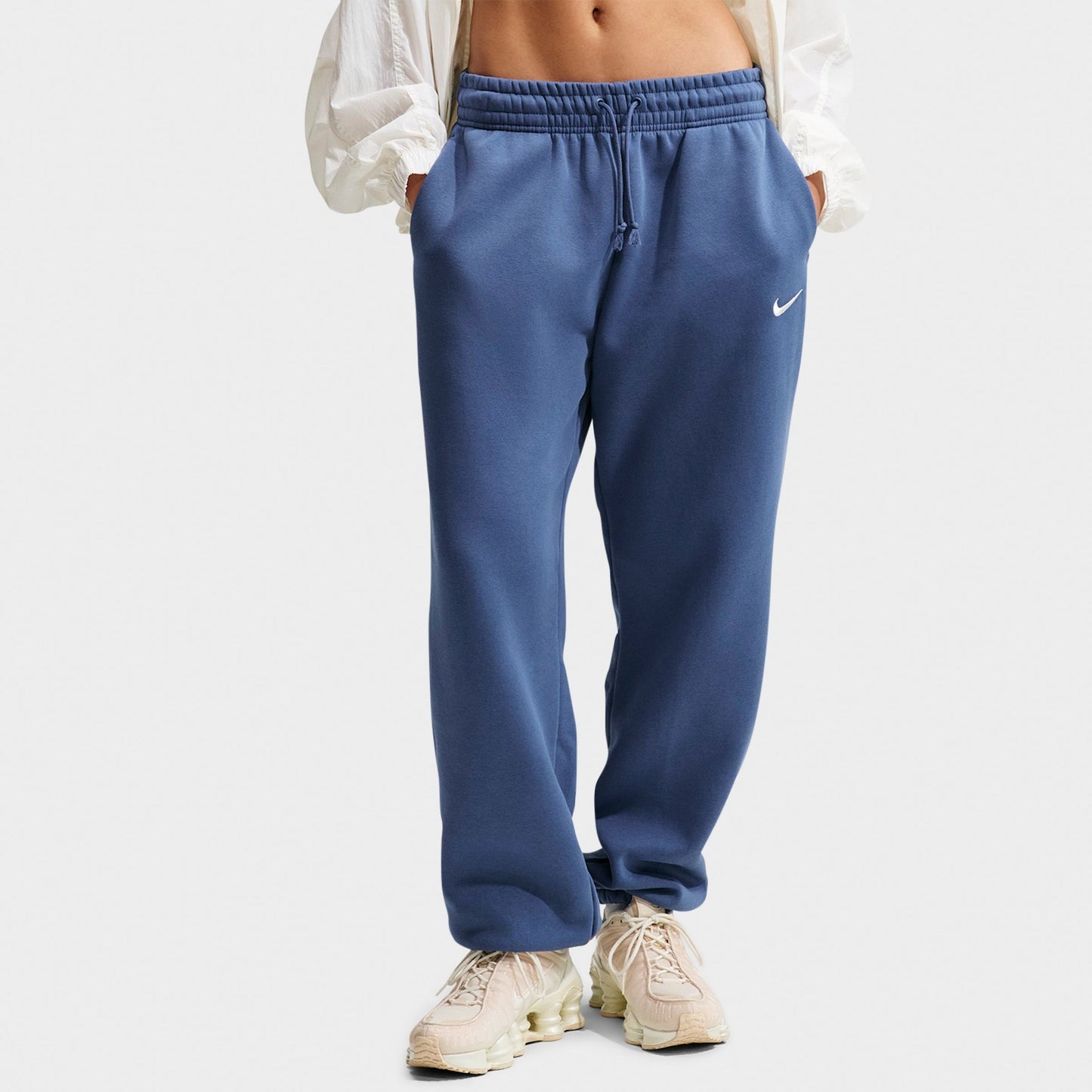 Women's Nike Sportswear Phoenix Fleece Oversized High-Waisted Jogger Pants - Mystic Navy/Sail