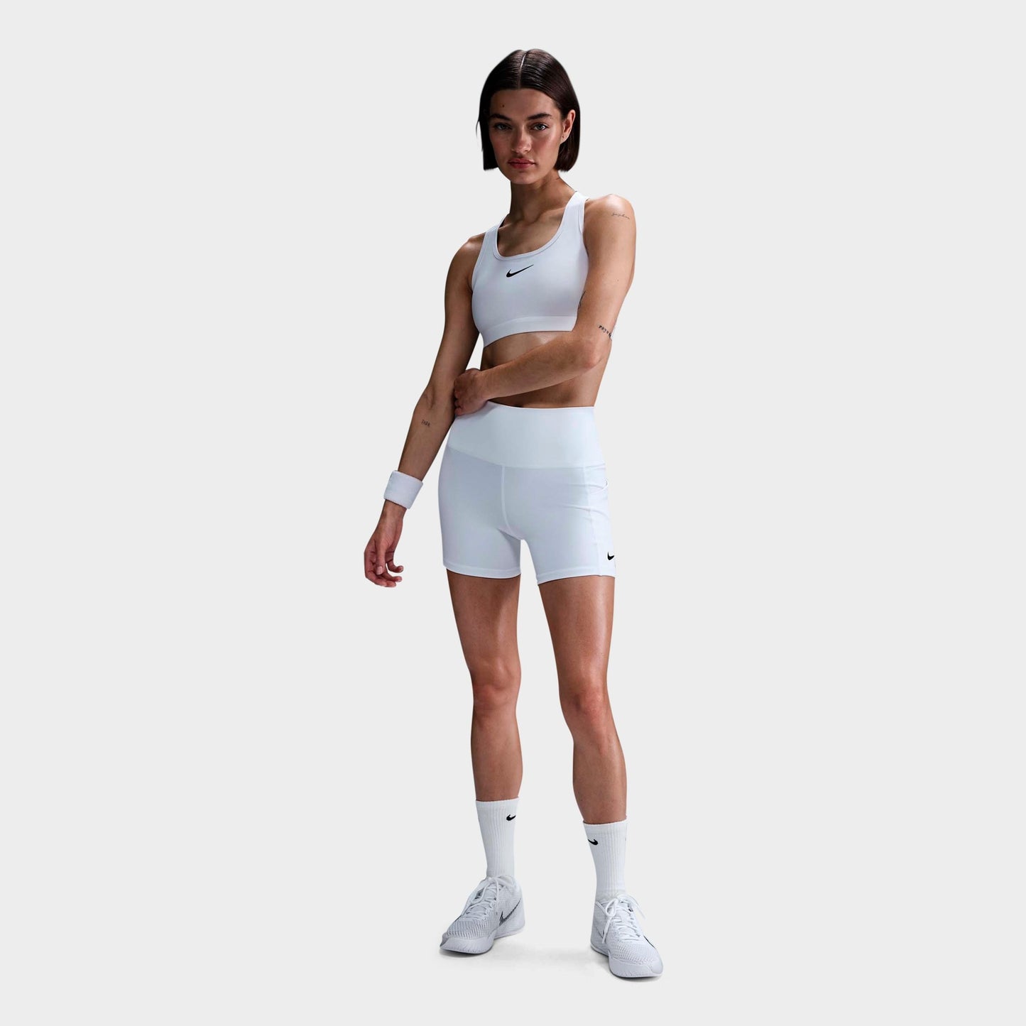 Women's NikeCourt Dri-FIT Tennis Shorts - White/Black