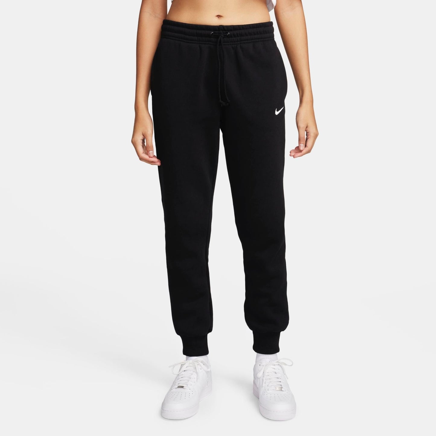 Women's Nike Sportswear Phoenix Fleece Mid-Rise Jogger Sweatpants - Black/Sail