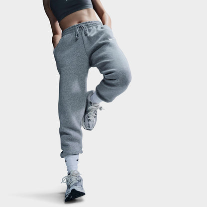 Women's Nike Sportswear Phoenix Fleece Mid-Rise Jogger Sweatpants - Dark Grey Heather/Sail