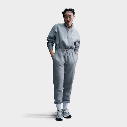 Women's Nike Sportswear Phoenix Fleece Mid-Rise Jogger Sweatpants - Dark Grey Heather/Sail