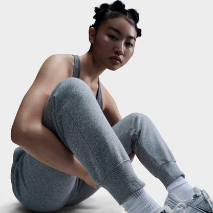 Women's Nike Sportswear Phoenix Fleece Mid-Rise Jogger Sweatpants - Dark Grey Heather/Sail