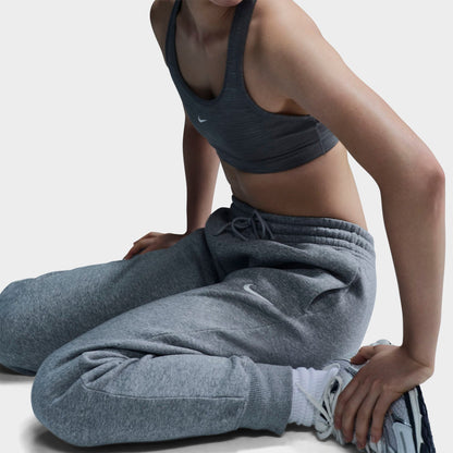 Women's Nike Sportswear Phoenix Fleece Mid-Rise Jogger Sweatpants - Dark Grey Heather/Sail