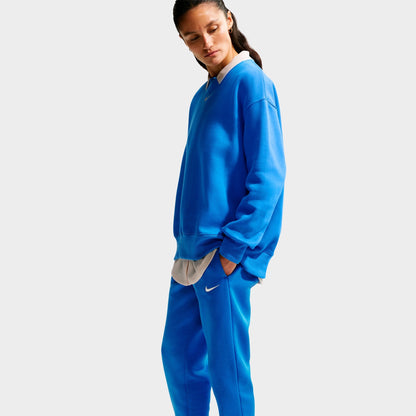 Women's Nike Sportswear Phoenix Fleece Mid-Rise Jogger Sweatpants - Light Photo Blue/Sail
