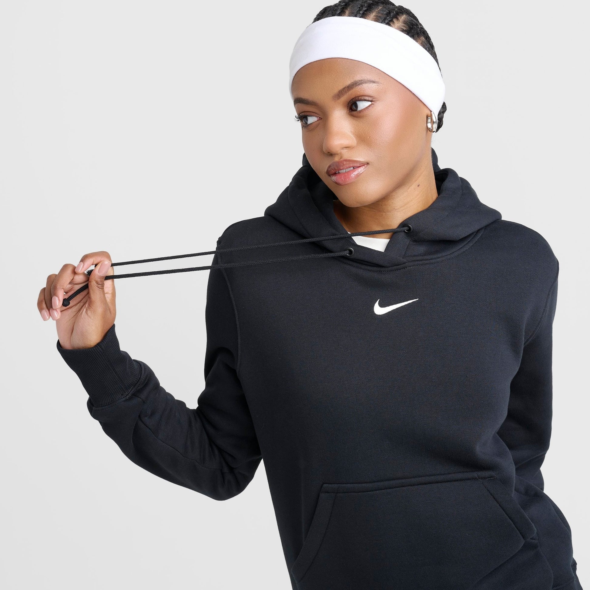 Women's Nike Sportswear Phoenix Fleece Pullover Hoodie - Black