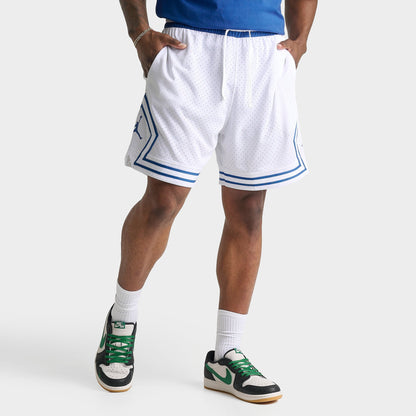 Men's Jordan Sport Dri-FIT Mesh Diamond Shorts - White/True Blue/True Blue