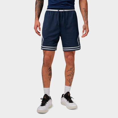 Men's Jordan Sport Dri-FIT Mesh Diamond Shorts - Midnight Navy/White