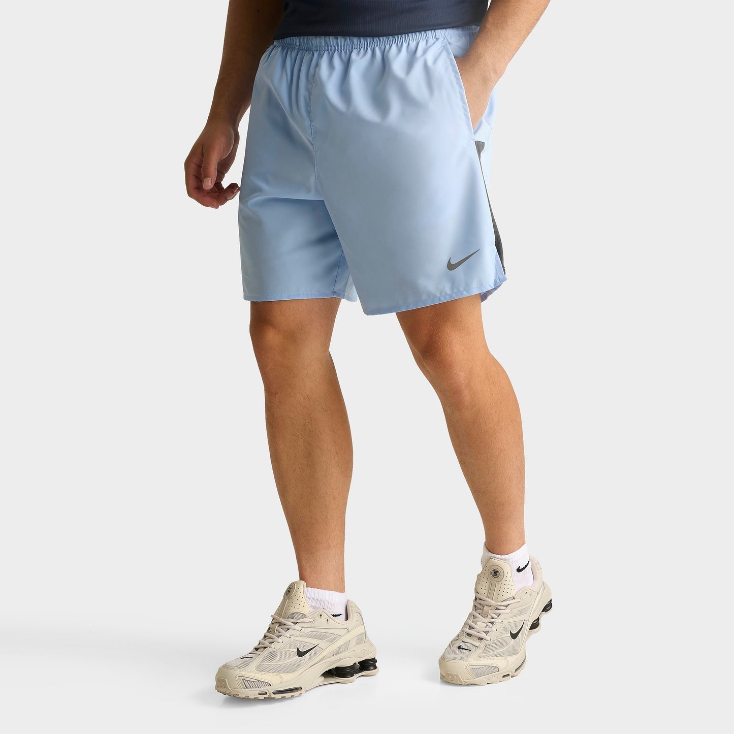 Men's Nike Dri-FIT Challenger Brief-Lined 7" Running Shorts - Psychic Blue/Anthracite