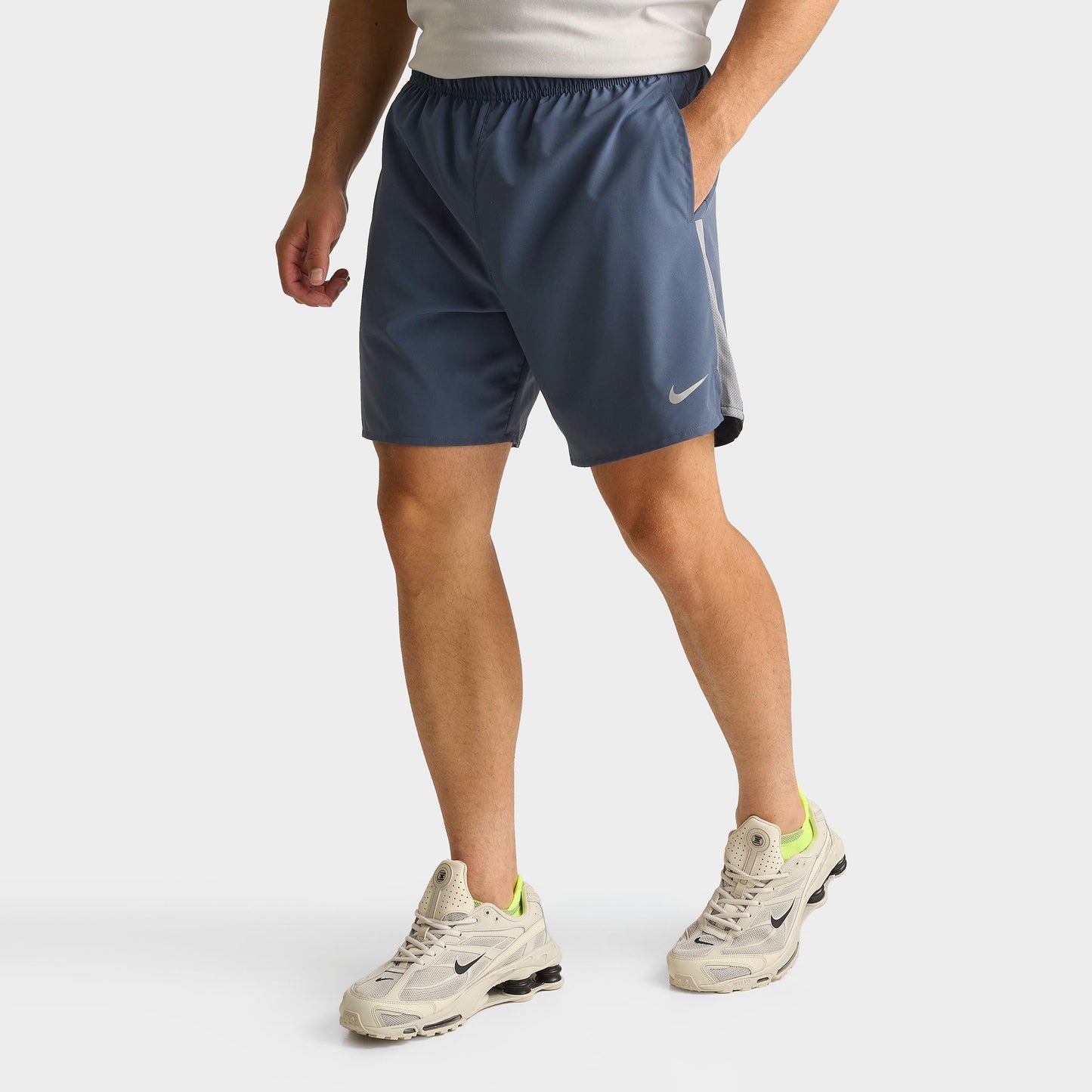 Men's Nike Dri-FIT Challenger Brief-Lined 7" Running Shorts - Thunder Blue/Smoke Grey