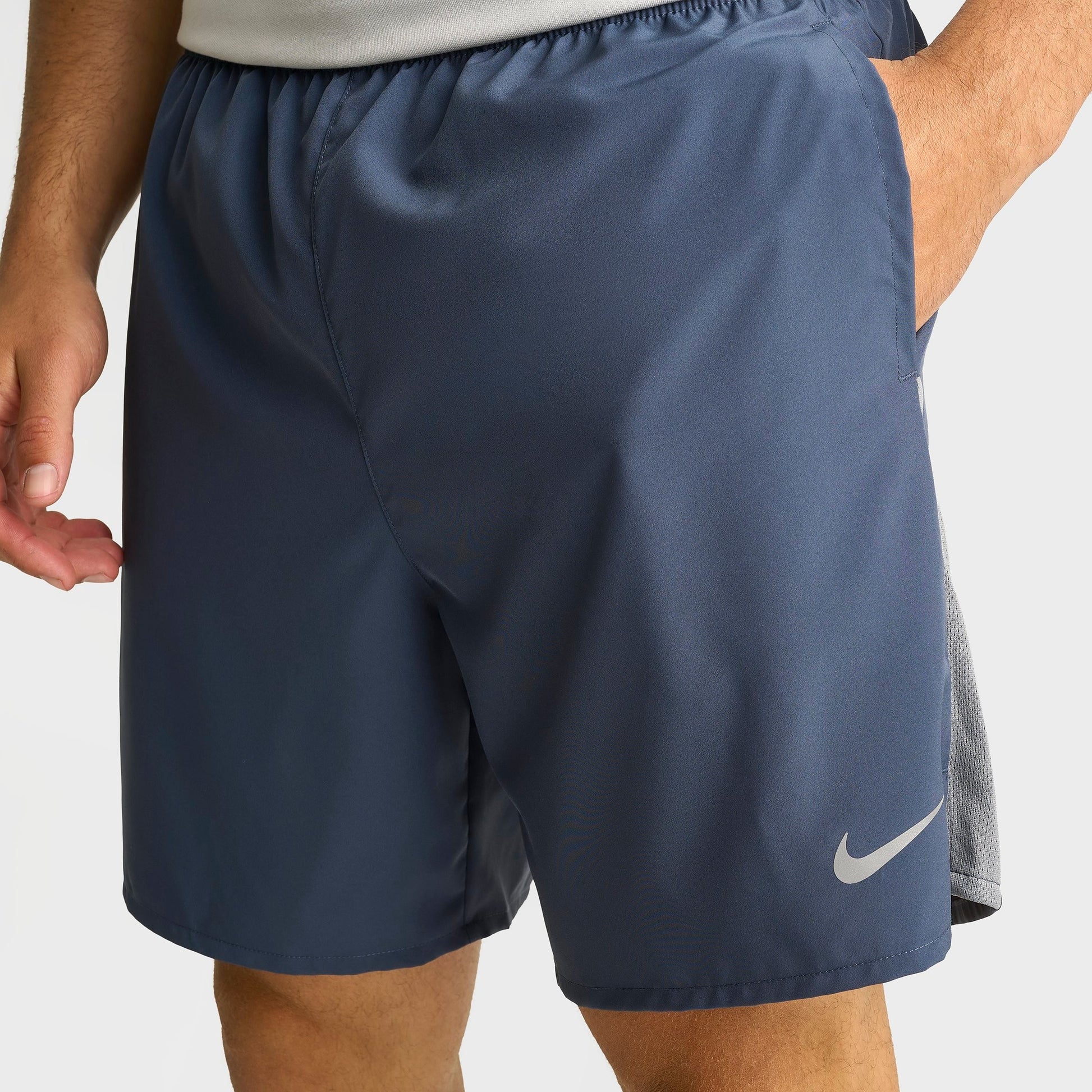 Men's Nike Dri-FIT Challenger Brief-Lined 7" Running Shorts - Thunder Blue/Smoke Grey
