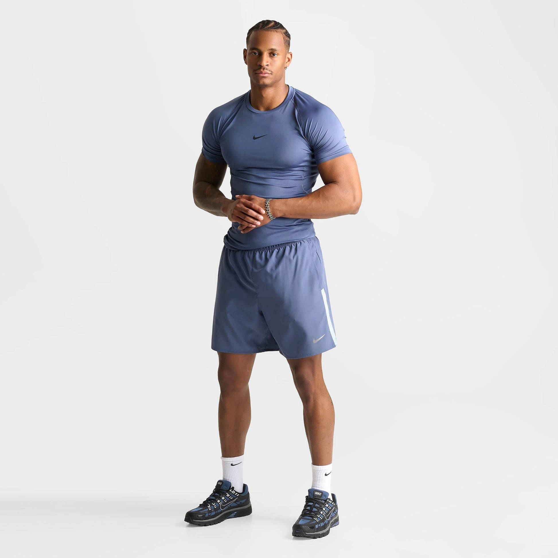 Men's Nike Dri-FIT Challenger Brief-Lined 7" Running Shorts - Diffused Blue/Cobalt Bliss