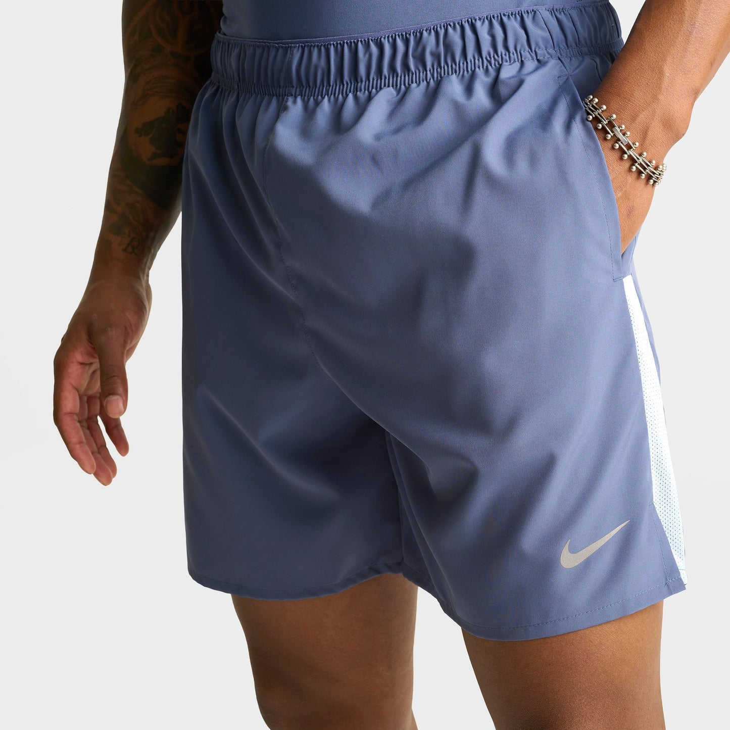 Men's Nike Dri-FIT Challenger Brief-Lined 7" Running Shorts - Diffused Blue/Cobalt Bliss