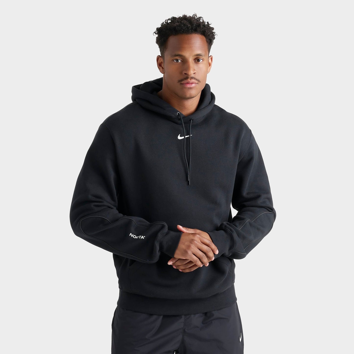 Men's Nike NOCTA Fleece CS 2 Pullover Hoodie - Black/Black/White